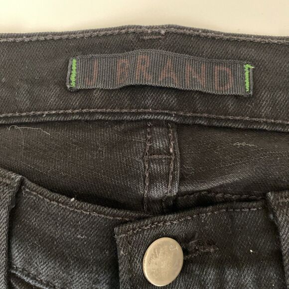 J BRAND Pencil Leg Jeans 942 Jett Black Low Rise 25 - Picture 5 of 7